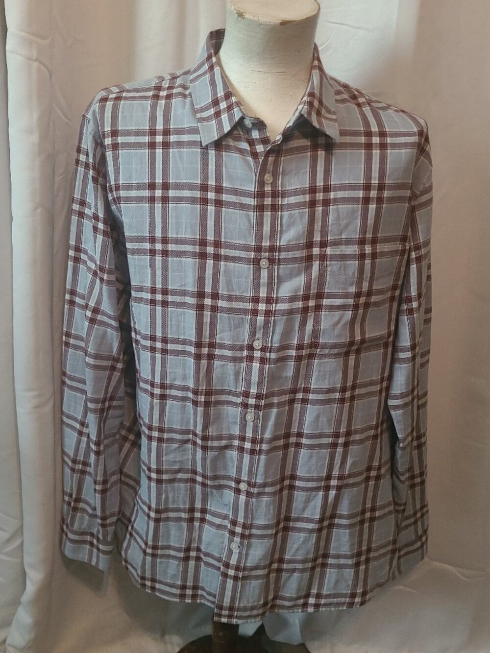 Men's Vince L/S button front shirt - XXL - Classic Fit